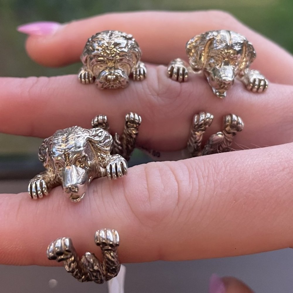 Sterling Silver dog fever rings